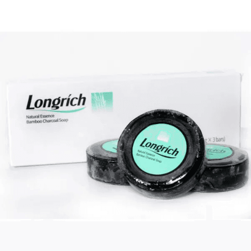 3 Savons Longrich au Charbon de Bambou
