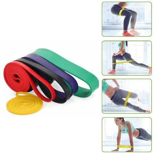 Bande élastique pour exercices sportifs, 5 pièces