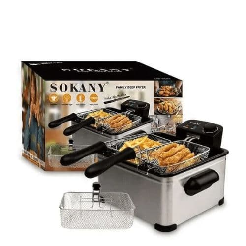Friteuse Electrique SOKANY Appareil de Cuisson Réglable 5l
